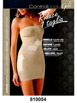 Body-R Vestido Faja Tubino En Licra Piel L/Xl