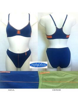 Princesa Conjunto Top y Braga Azul 85