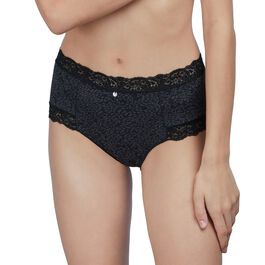 Slip High mujer estampada microfibra/TUL