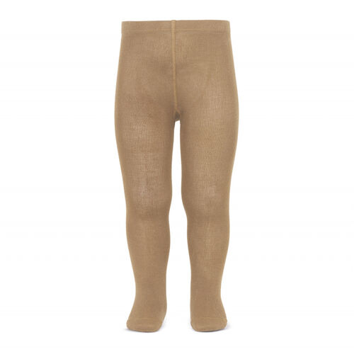 Leotardos Básicos Punto Liso Camel 00