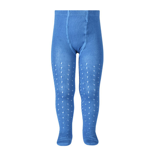 Leotardos Perlé Calados Azul Bebé 000