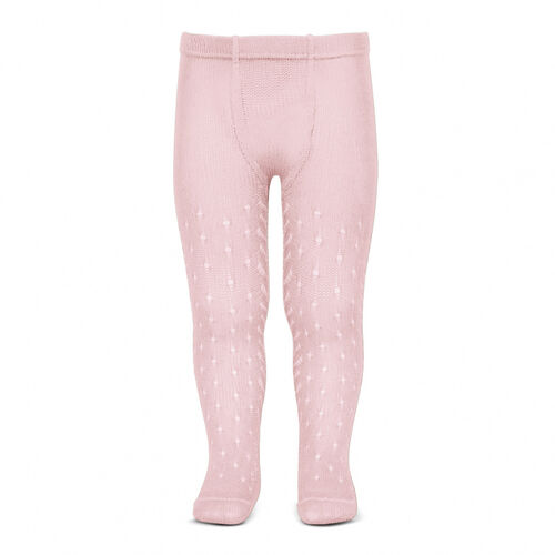 Leotardos Perlé Calados Rosa 000