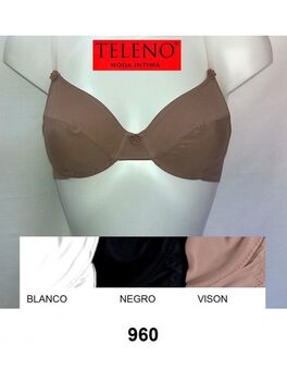 SUJETADOR CON ARO TIRAS INVISIBLES COPA B