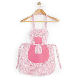 Delantal Niña De Peto Con Puntilla Rosa Talla 1