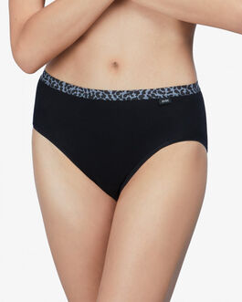 Slip mujer estampado puntilla cintura