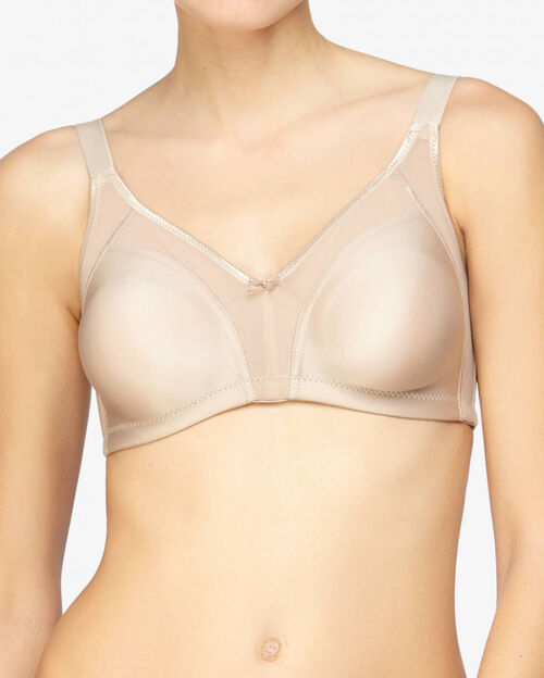 Sujetador Mujer Copa C Sin Aros Sin Relleno Blanco